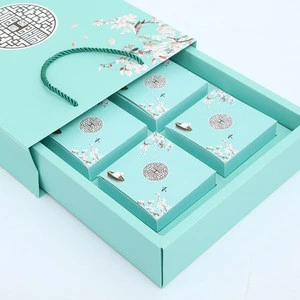 2018 luxury custom paper mooncake packaging for gift,mooncake/chocolate packaging box