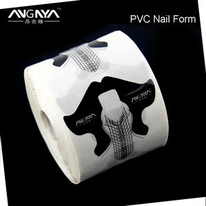2018 New Popular PVC Material 500 Pcs High Sticky And Length Acrylic Nail Form Manufacturer
