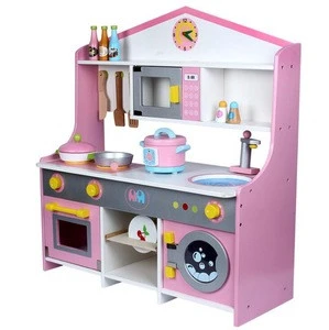 2018 new style educational kitchen wooden kitchen toy