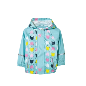 2019 New spring breathable waterproof hooded reflective trench coat rain jacket for kids