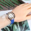 2020 Cheap Big Diamond Crystal Simple Fashion Women Ladies Leather Watches