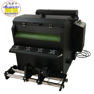 2020 New Arrival universal textile T-shirt printing machine heat transfer no cut PET film printer shaking powder machine