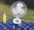 Import 2020 New design 14 inch rechargeable solar powered fan with led light from China