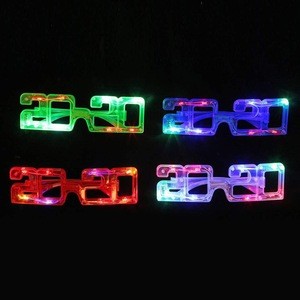 2020 New Year LED Light Up Glasses Glow In The Dark Glasses For Christmas Party Supplies