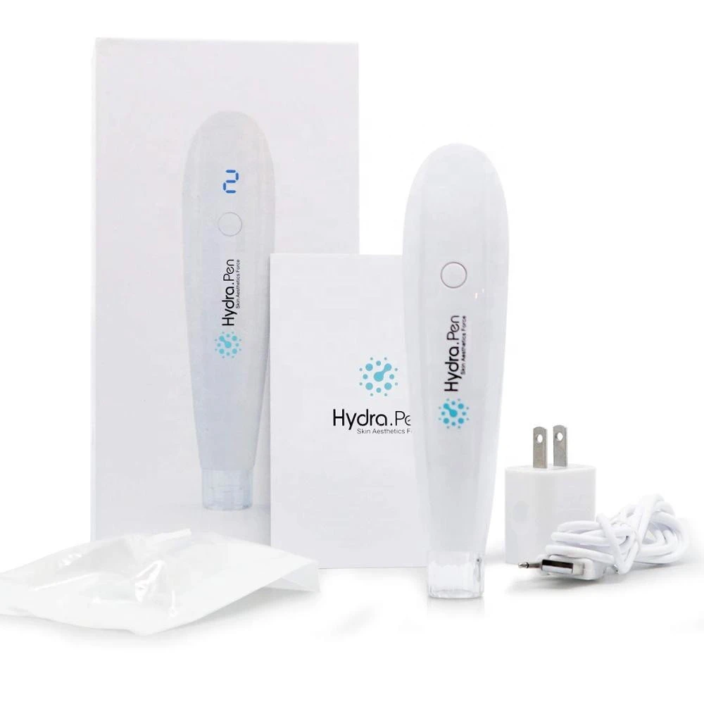2020 Newest hydra roller derma pen 2 in 1 hyaluronic acid pen H2 hydra pen device with Automatic paint serums