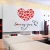 Import 2020 Newest Love Acrylic Creative 3D Wall Stickers Heart Wall Decal DIY Bedroom Living Room TV Background Wall Art Paper from China