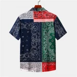 2020 plus size women fashion clothing bnadana women apparel  short sleeve shirt casual ladies' patchwork blouses & tops