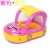 Import 2020 summer explosions children baby swimming ring with sunshade car boat seat PVC environmental protection material from China