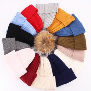 2020 Wholesale Cap sport ski Knit Winter Hat with fur Beanie Thirteen colors beanie knitted hats ertugrul hat designer hats
