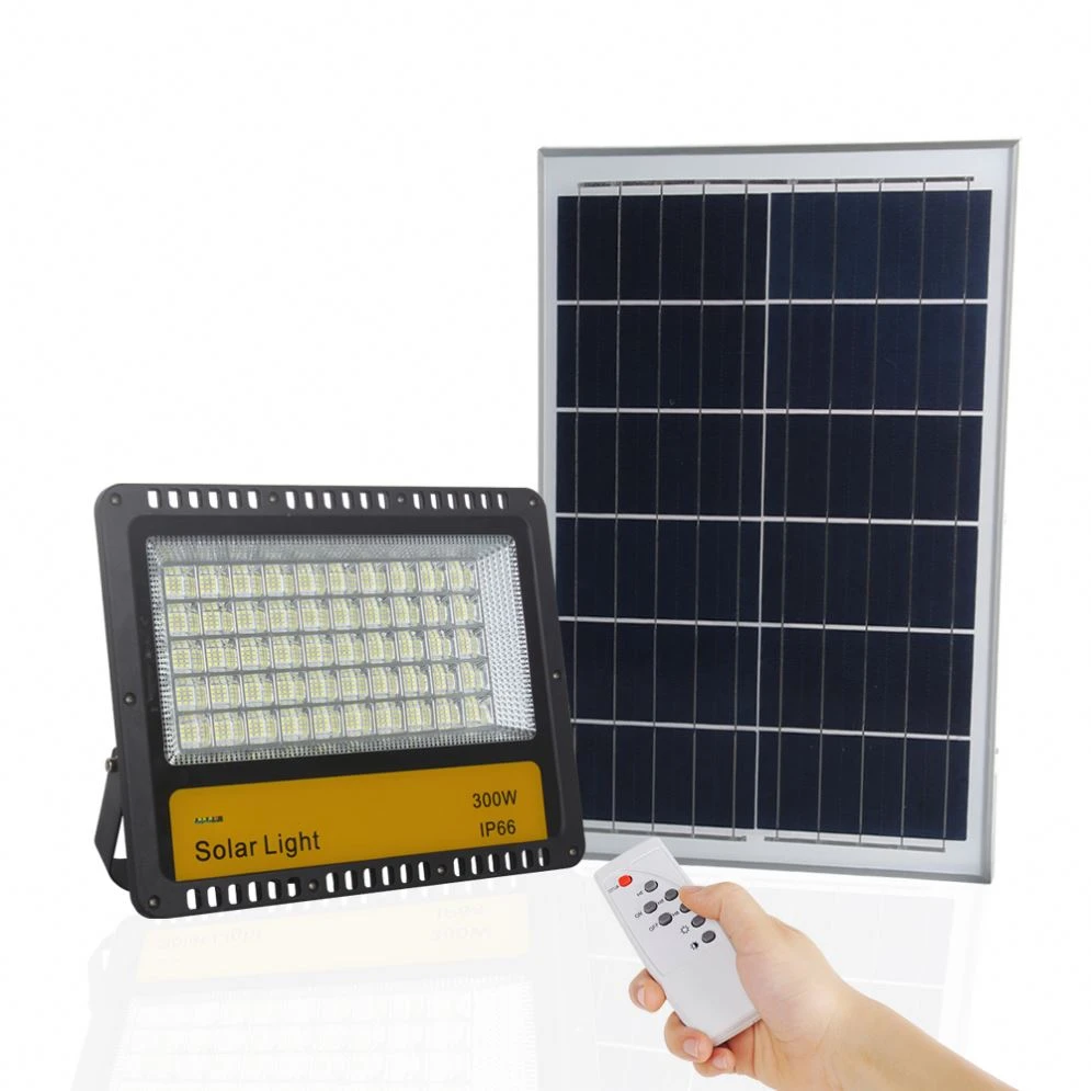 2021 300W Outdoor Solar Flood Light With Sensor