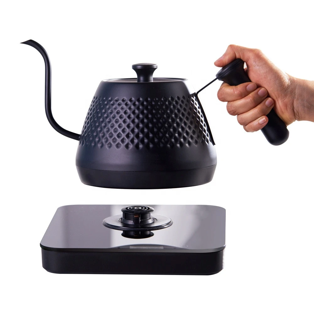 2021 New Stainless Steel Electric Variable Temperatures Setting Special Design Water Heater Electric Kettle  For Pour Over Tea