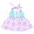 Import 2022 New design summer girls dress flower printing baby milk silk sleeveless dress wholesale from China