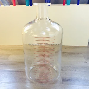 20L glass wholesale apothecary jars/glass reagent bottle/glass lab bottle