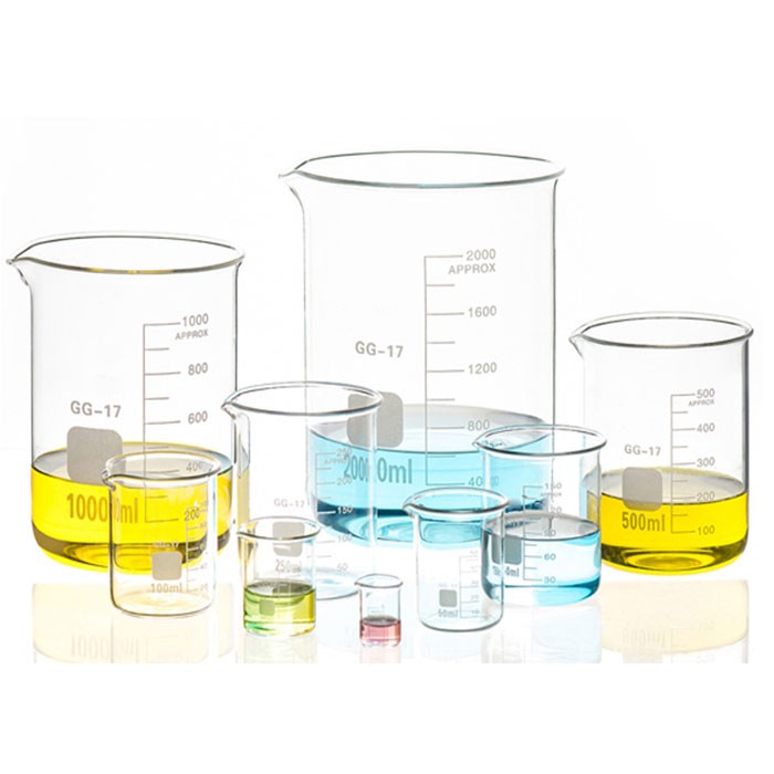 250ml/500ml borosilicate pyrex glass beaker for lab use