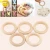 Import 25mm-100mm wood ring Natural Wooden Baby Teether Ring Unfinished Wood Jewellery Craft ring from China