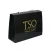 Import 250gsm Paper Bag Art Card Black Paper Hand Bag Hot Stamping Gold Logo With PP Rope Handles from China