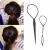 Import 2pcs hair styling tool plastic loop braid maker DIY ponytail creator from China