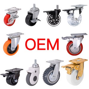 2&quot; 3&quot; 4&quot; 5&quot; 6&quot; 8&quot; 10&quot; Inch Swivel Fixed Rigid Office Chair Furniture Industrial Heavy Duty Caster Wheels With Brake