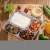 Import 3 Compartment Disposable Aluminum Foil Fast Food Container Aluminum Foil Tray Plates Made in China from China