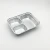 Import 3 Compartment Disposable Rectangular Divided Aluminium Foil Container With Lid from China