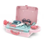3 in 1 pretend play doctor kit suitcase toys simulation medical table plastic kids doctor cart toy for boys girls