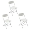 3-Pack Folding Plastic Chair Outdoor Stackable Indoor and Outdoor Events Chairs for Banquet Wedding Meeting