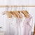 Import 3 sizes Wooden perchas Kids Clothes Rack Mini Wood Hangers for Children  Baby Toddler pants from China