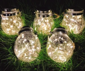 30 LED Solar Hanging Garden Decor Outdoor Lights Fairy Lights bottle light