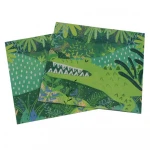 33x33cm Kids Supplies Jungle Decoration Beverage Table Dinner Beautiful Party Dinosaur Biodegradable Paper Napkin