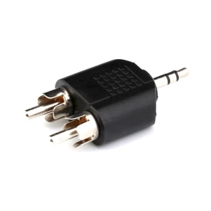 3.5mm Mono/Stereo Plug to 2*RCA Lotus PLUG adapter