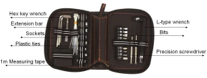 36pcs promotional tool kit hand tools set with leather bag