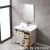 Import 36&quot; matt finish solid wood bathroom vanity with barn door design from China
