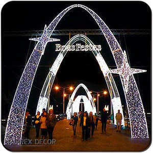 3D Outdoor large arch LED Christmas lighting