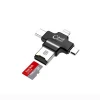 4 In 1 Usb3.1 OTG Multi SD Card Reader For Iphon Android Type C