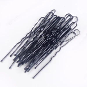 40pcs 6.5cm U Shape Hair Clips Bobby Pins for Women Girls Bride Hair Styling Accessories Black Gold Hairpins Metal Barrettes
