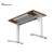 Import 48inch electric white office designer  desks single motor 3 stage sit stand height adjustable office desk from China
