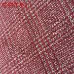 5-7cm square red silver tweed 70% polyester 30% acrylic TR fabric Woman's Coat Spring/Autumn Manufacturer Factory Customized