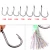 Import 5 pcs pack Feather Barded High Carbon Steel Fish Hooks  #1 #3 #9  Freshwater Saltwater Jig Hooks from China
