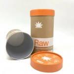 500g Size Cylinder Airtight Paper Tube Packaging for Whey Protein