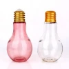500ml Light Lamp Bulb Drink Juice Beverage Glass Bottles With Caps