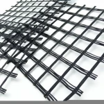 50KN Asphalt reinforced glass fiber geogrid for asphalt road
