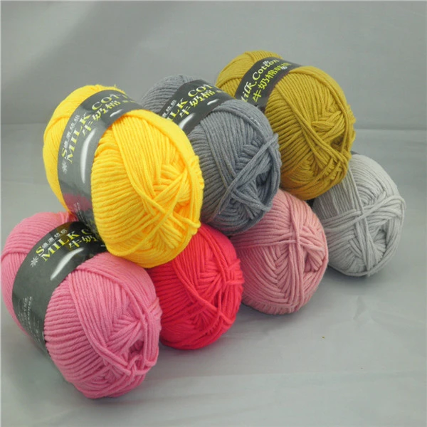 60% cotton 40% acrylic knitted milk cotton yarn/acrylic cotton blend yarn /baby yarn