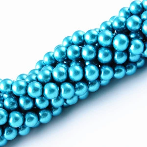6mm 8mm 10mm Glass Pearl Beads In Bulk, Loose pearls In Good Quality
