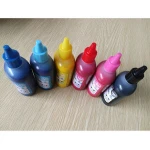 6x100ml Pigment Ink for Cotton T-shirt Printining Black Cyan Magenta Yellow Light Cyan Light Magenta