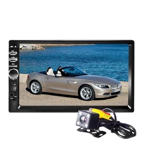 7018B Autoradio 2 din 7 inch LCD Touch Screen Auto Car Radio Player Bluetooth Mulitplex Language Support Rear View Camera