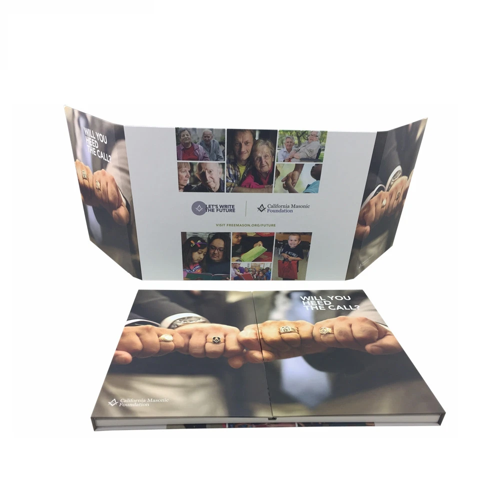 7Inch video print brochures for marketing
