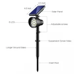8 pcs Led Solar spotlight  garden Outdoor Landscape lawn sensor light