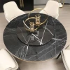 8 seater round dining table set mesa de comedor marble dining room furniture Home table a manger complet mesa de jantar Concrete