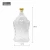 Import 800ml Unique  Shaped Glass Wine Bottle with Cork Liquor Glass Bottle from China