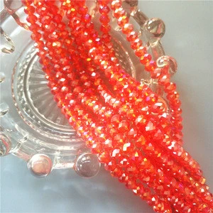 8mm colorful glass crystal beads for necklace